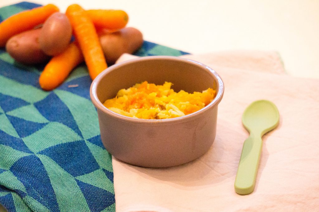 wortel met pompoen en kip | Babies Kitchen
