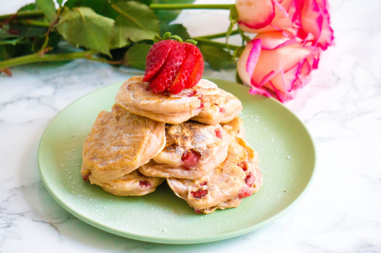 Aardbeien Pannenkoeken