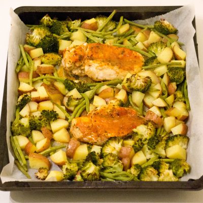 Honing Mosterd Kip Traybake | Babies Kitchen