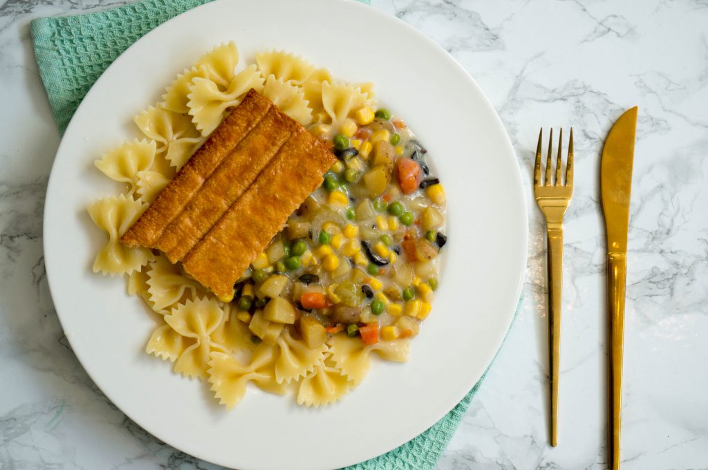 Vegetarische Pot Pie met Pasta | Babies Kitchen
