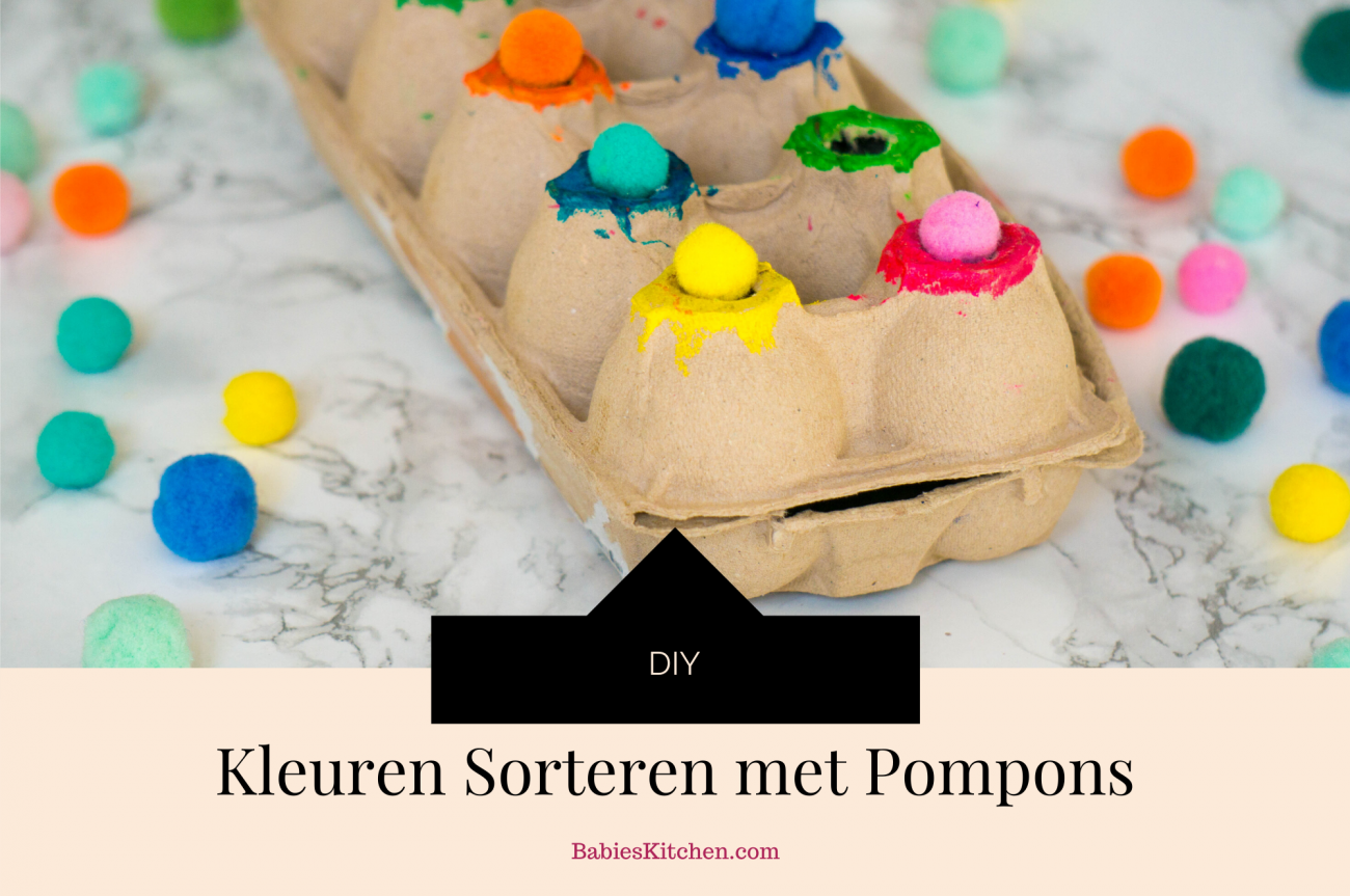 Kleuren sorteren met Pompons | Babies Kitchen