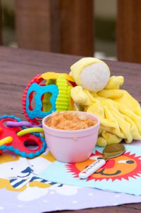 zoete aardappel met witte bonen