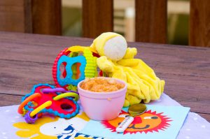 babyvoeding zoete aardappel met witte bonen
