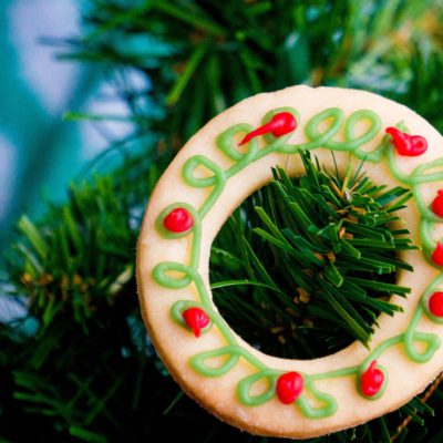 Kerstkrans Koekjes [kidshoekje.nl]