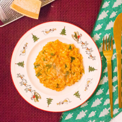 Kerstmis Risotto met Tomaat en Spinazie | Kidshoekje.nl
