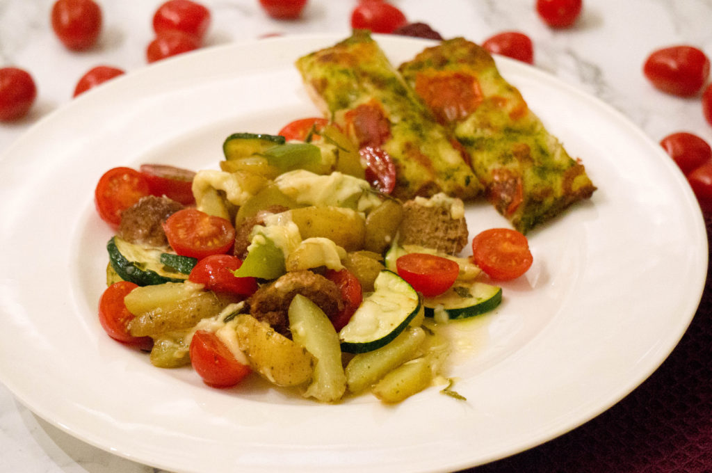 Recept Italiaanse kaas met groente bakplaat - kidshoekje