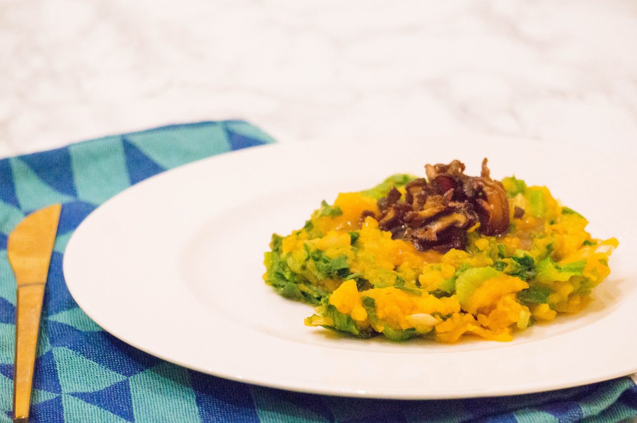 Zoete Aardappel Andijvie Stamppot