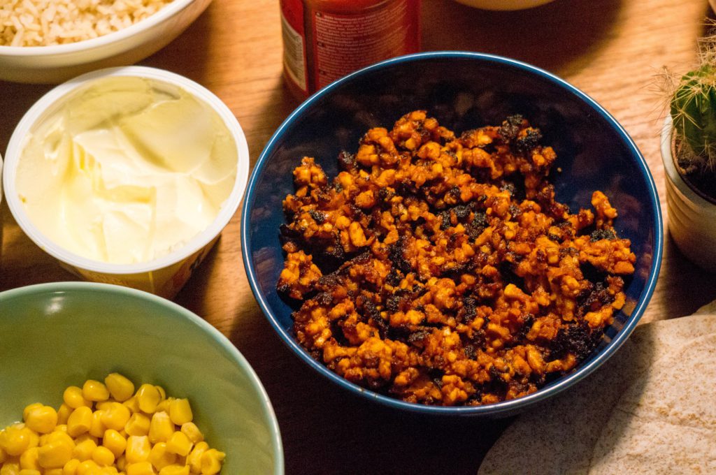 Recept voor Mexicaanse Tempeh Gehakt