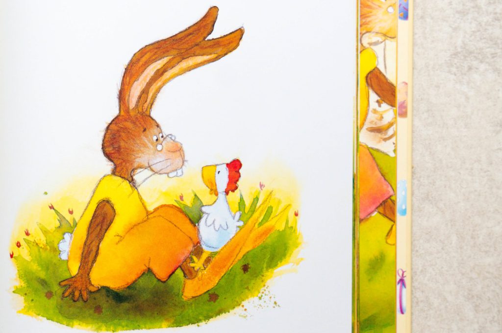 Goed gedaan Kippiekip uit Vrolijk Pasen een kinderboek. 