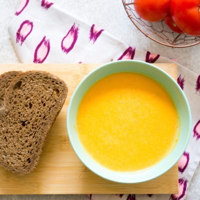 Vegetarische Pompoen Tomatensoep recept van Kidshoekje.nl