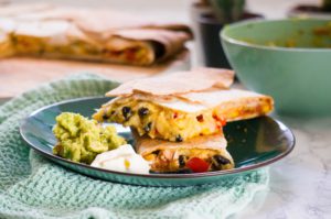 Vegetarische Quesadilla's uit de oven recept