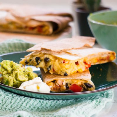 Vegetarische Quesadilla's uit de oven recept