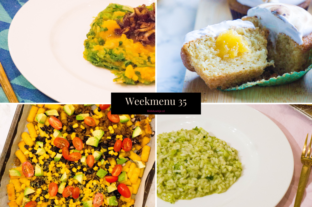 Weekmenu 35 met makkelijke en snelle recepten voor het gezin
