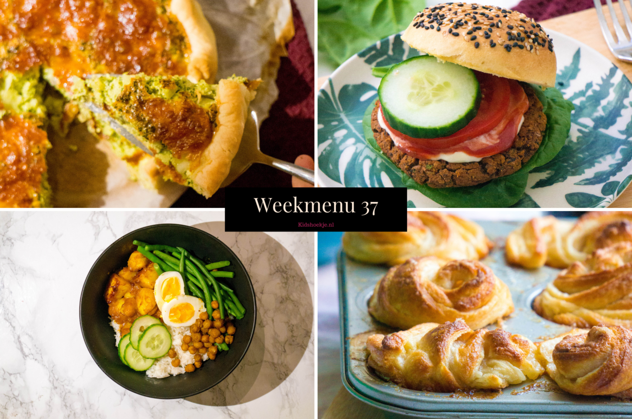 Weekmenu 37 met makkelijke en snelle maaltijden van kidshoekje.nl