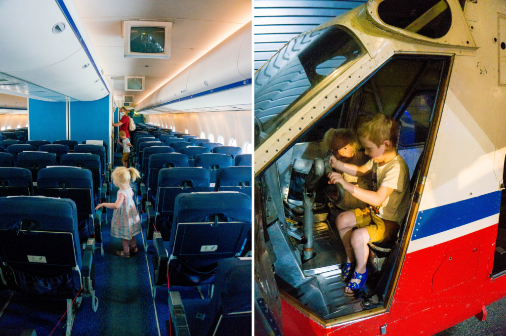 AVIODROME in het Vliegtuig Uitstapje Kidshoekje