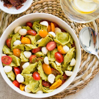 Tortellini Pesto Pastasalade - Kidshoekje.nl