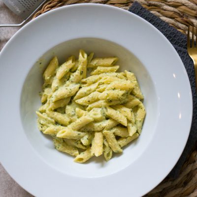 Courgette roomsaus pasta - Kidshoekje.nl