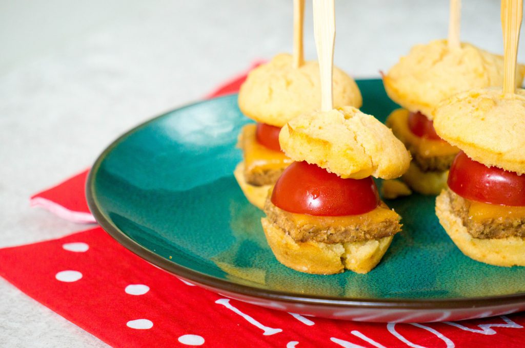 Mini Mais Muffin Burgers - Kidshoekje.nl