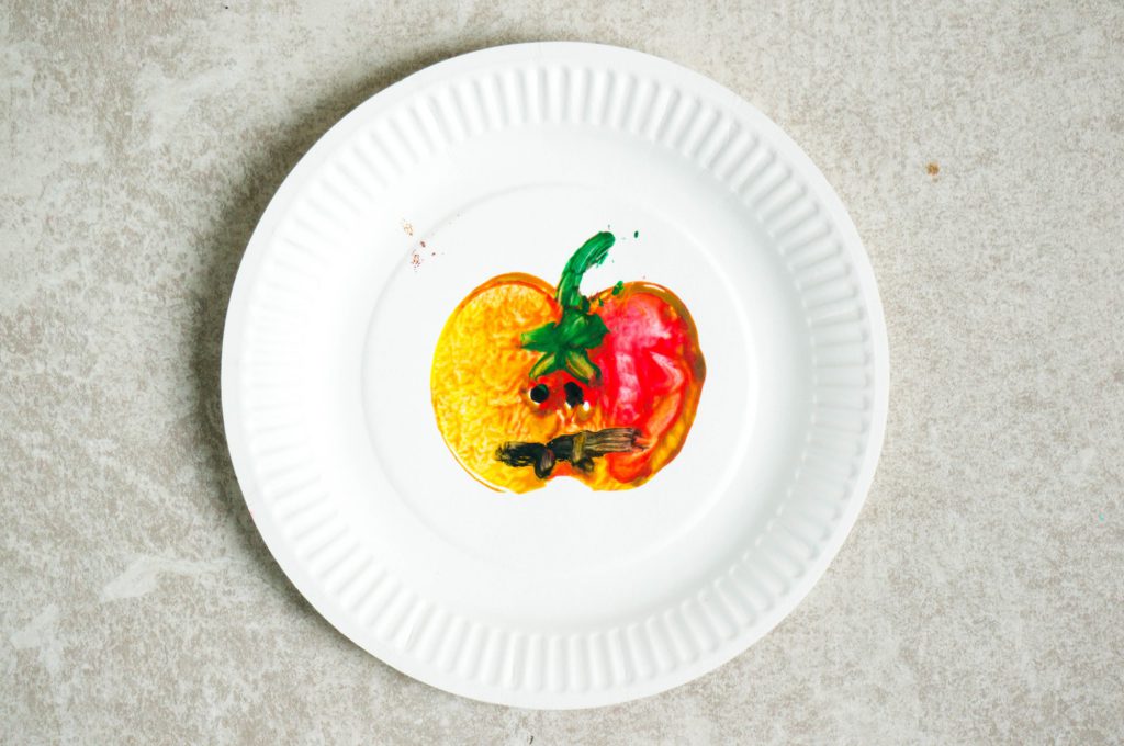 Pompoen Verven met Appels - Kidshoekje.nl