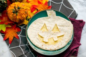 Jack-o-lantern Quesadilla Halloween Recept - Kidshoekje.nl