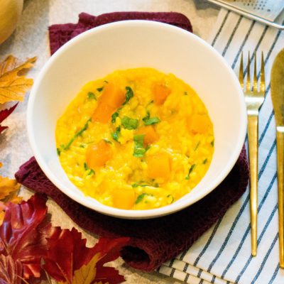 Pompoen Spinazie Risotto recept van Kidshoekje.nl