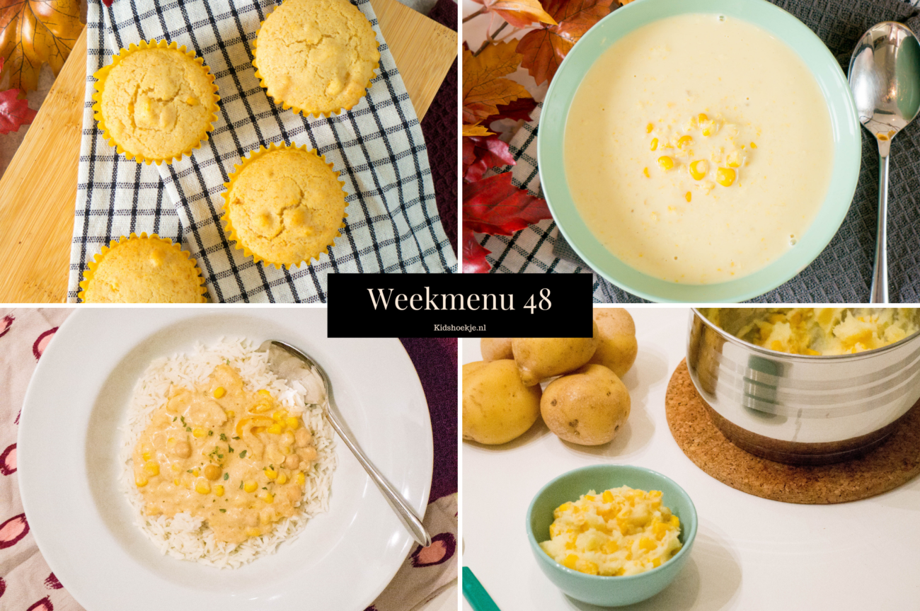Weekmenu 48 met Recepten voor het Gezin - Kidshoekje