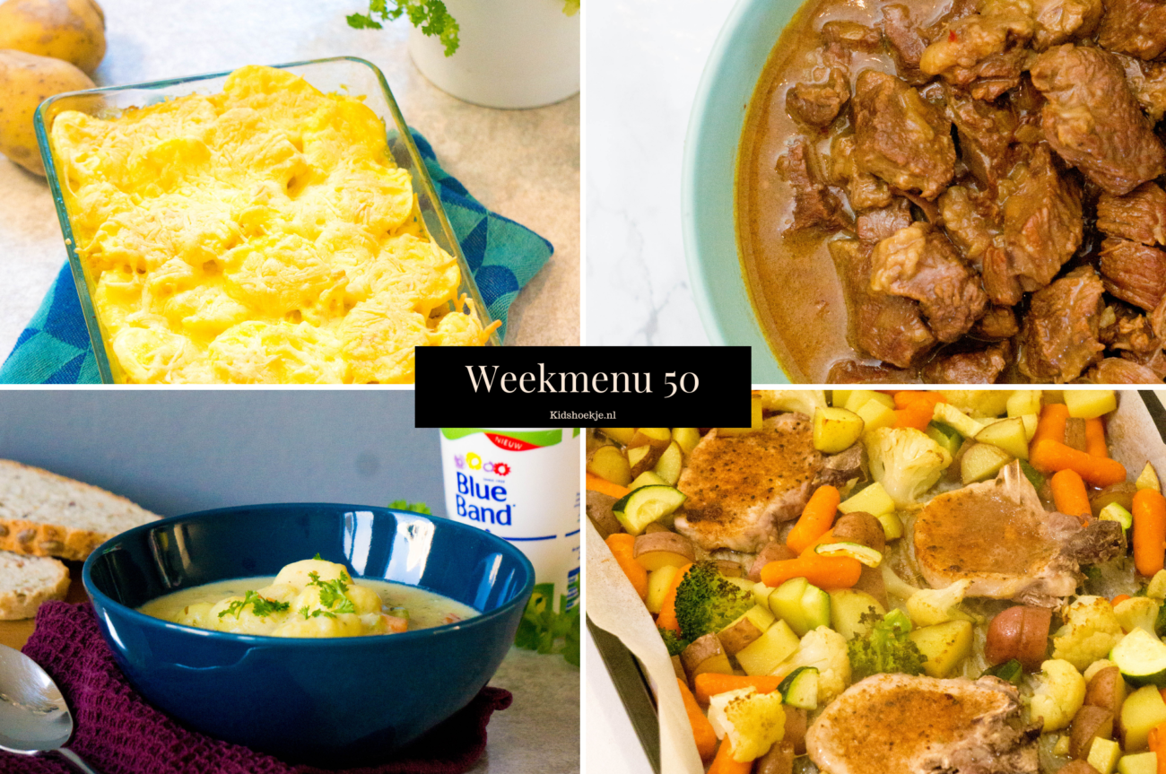 Weekmenu 50 Kidshoekje