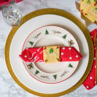Naamkaart Koekjes voor het Kerstdiner - Kidshoekje.nl