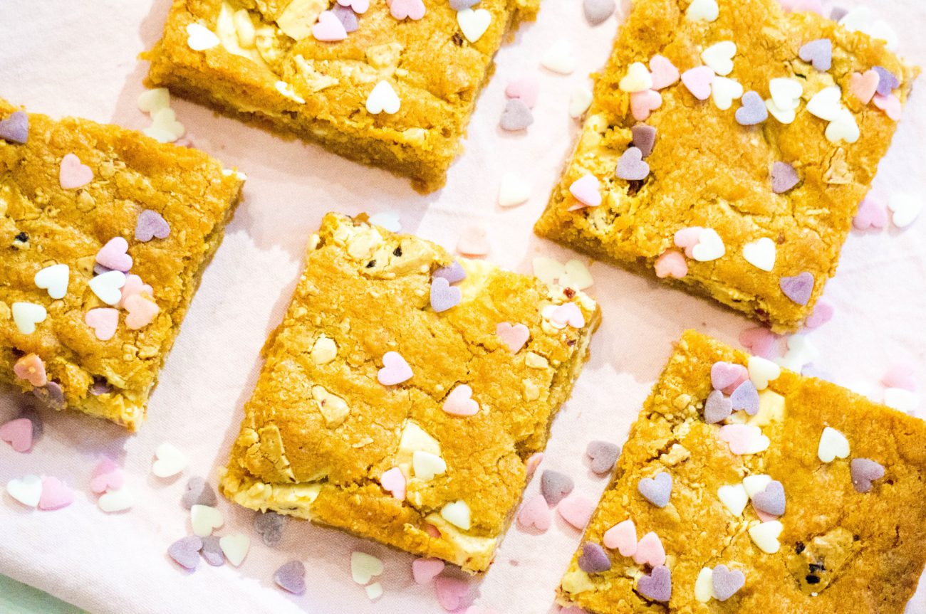 I Heart Blondies met Framboos