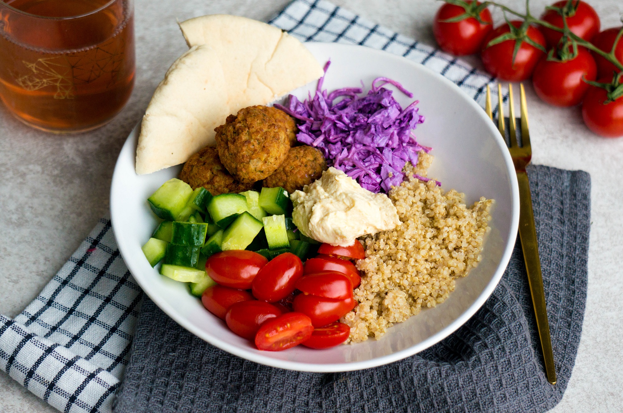 Falafel Quinoa Bowl Kidshoekje