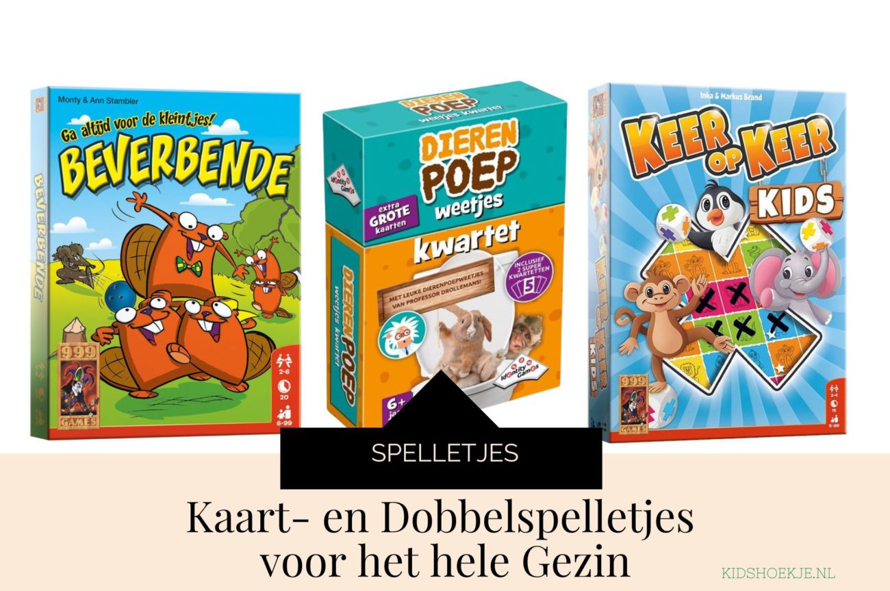 Vakantietip Kaart- en Dobbelspelletjes voor het hele Gezin - Kidshoekje.nl