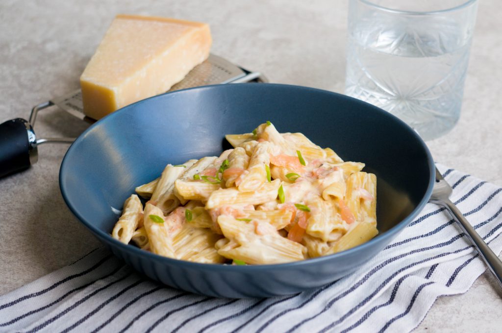 Zalm Alfredo Pasta - Kidshoekje.nl