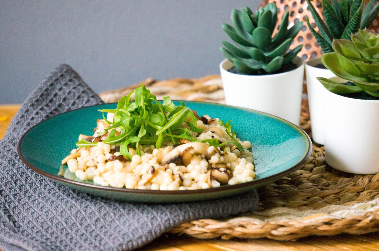 Parelcouscous met Paddenstoelen