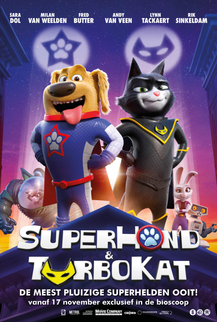 Superhond en Turbokat Poster