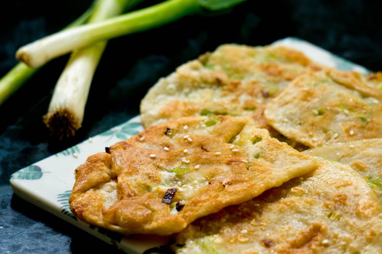 Chinese Lente-Ui Pannenkoeken (Cong You Bing)