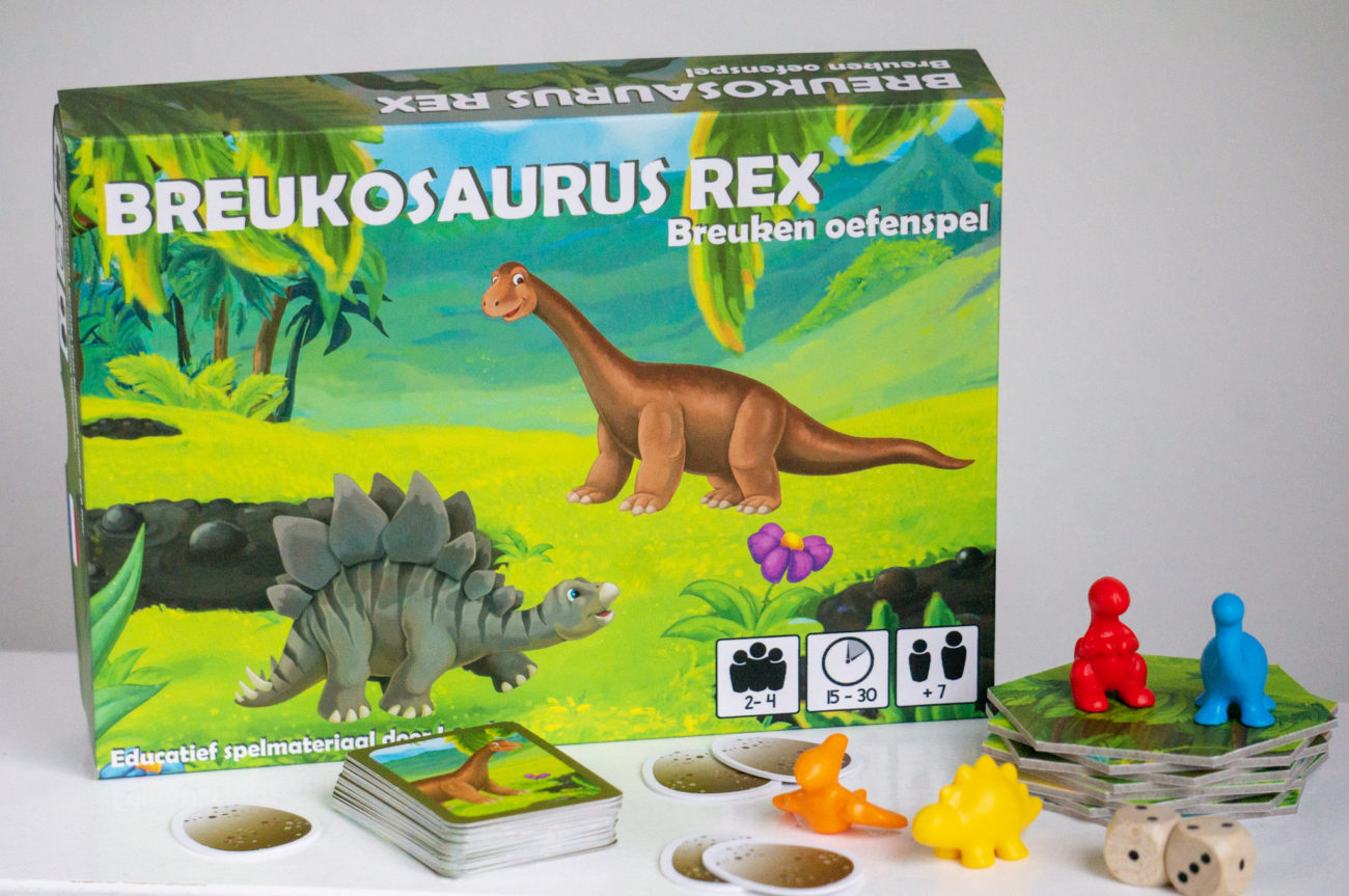 Breukosaurus Rex Breuken Oefenspel - kidshoekje.nl