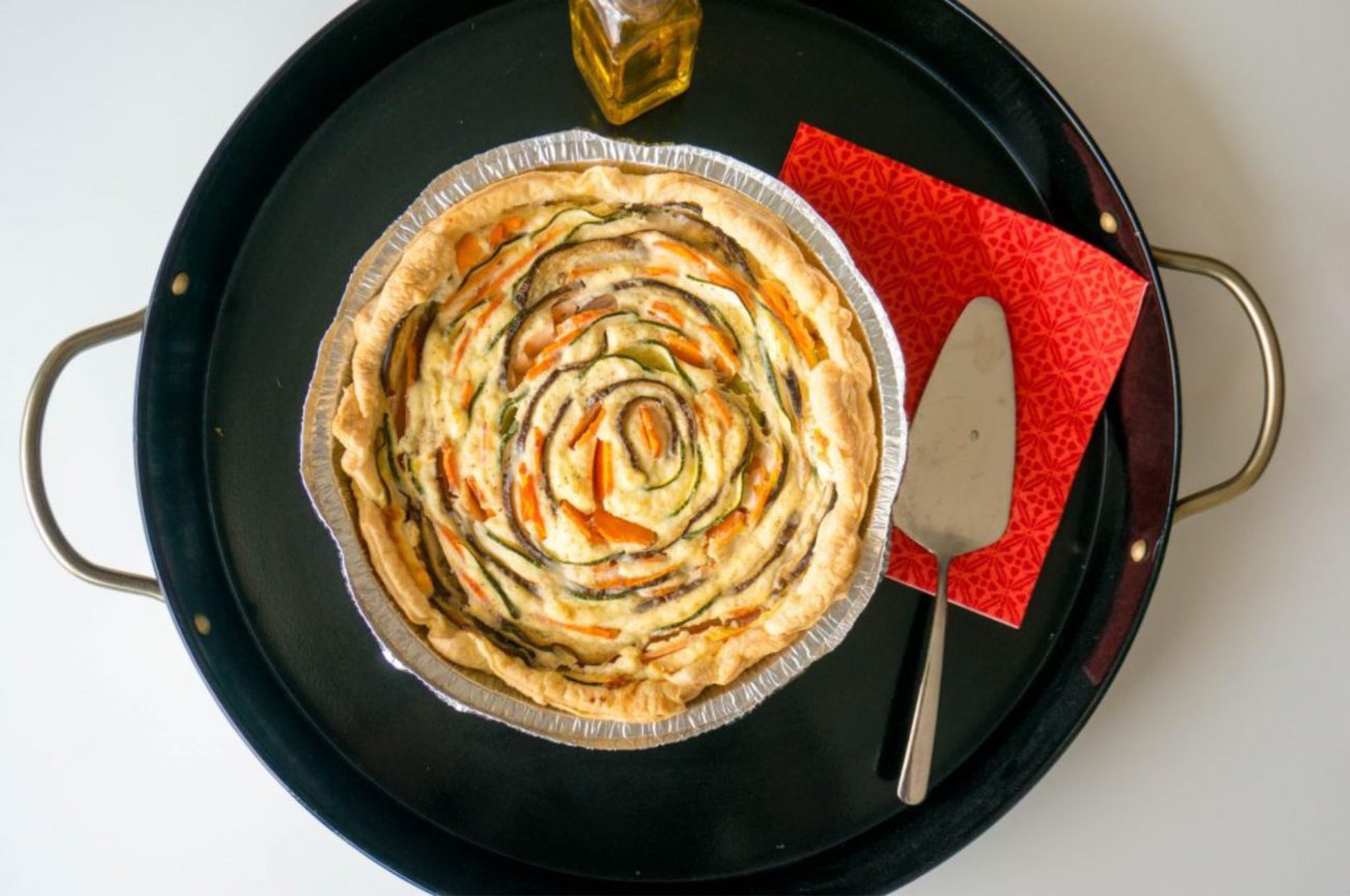 Ratatouille Ricotta Taart