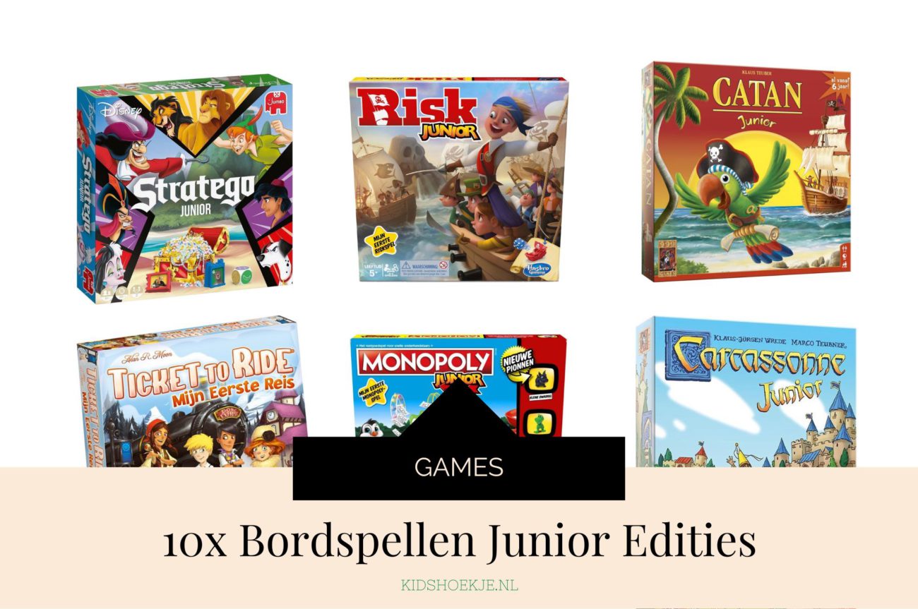10x Bordspellen Junior Editie - Kidshoekje.nl
