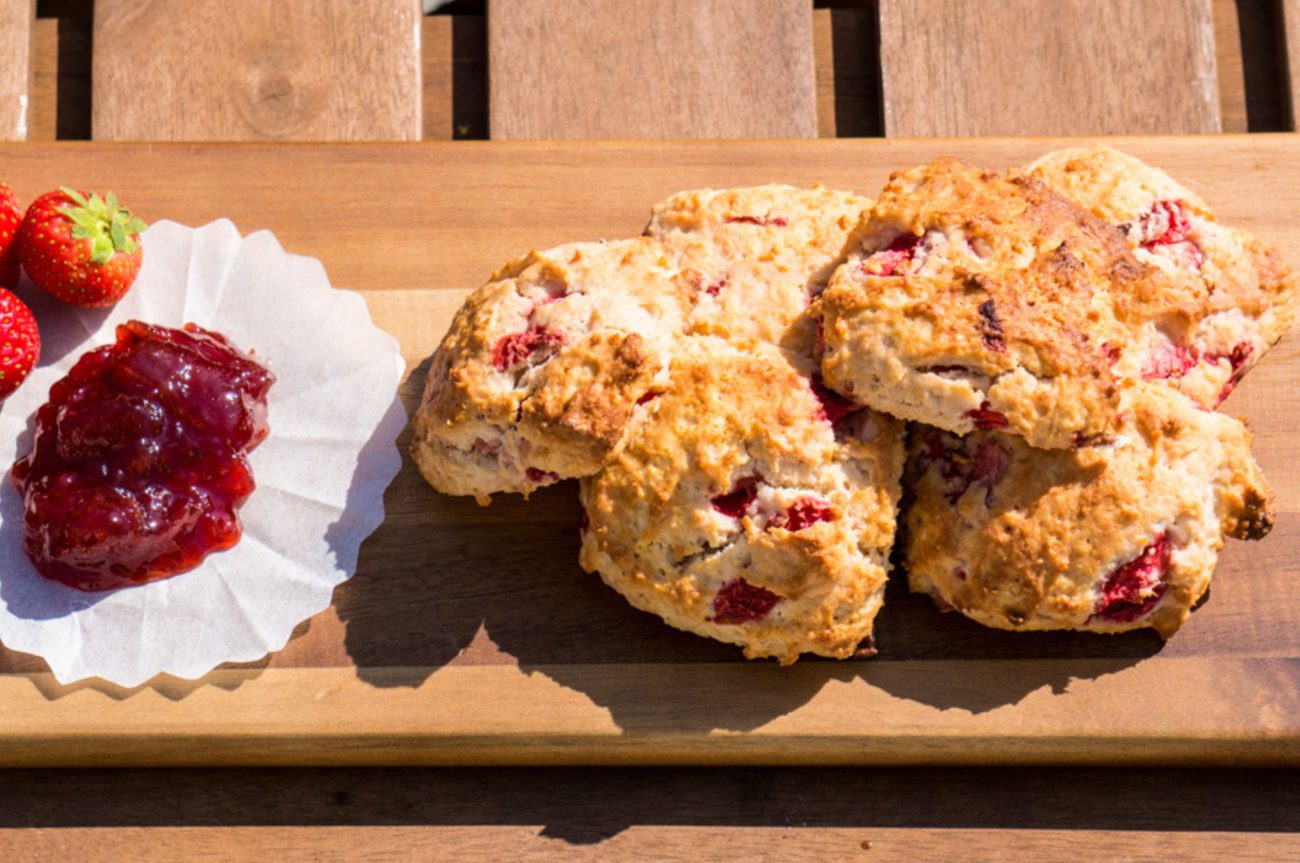 Aardbeien Scones