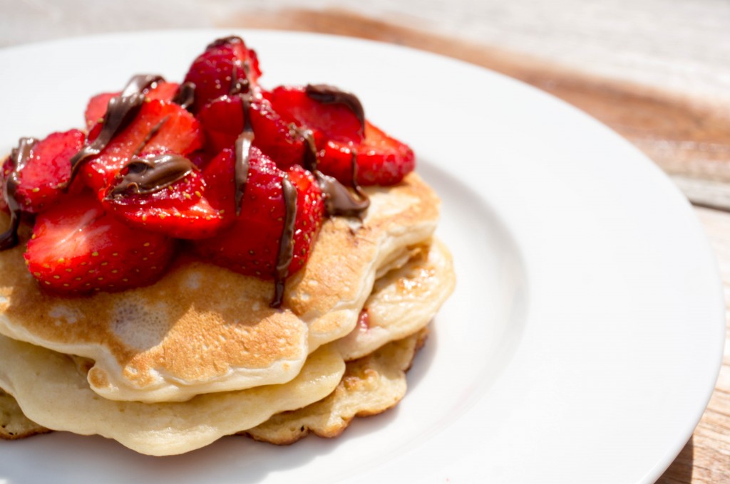 Aardbeien Pancakes