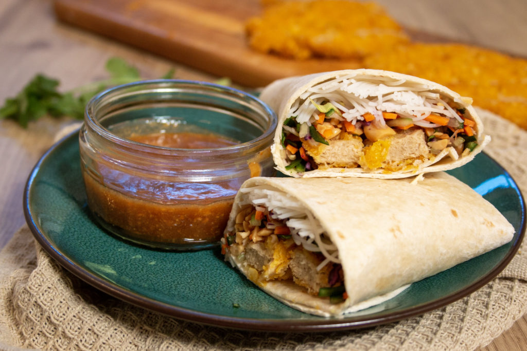 Aziatische Crunchy Pinda Wrap - Kidshoekje.nl