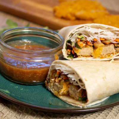 Aziatische Crunchy Pinda Wrap - Kidshoekje.nl