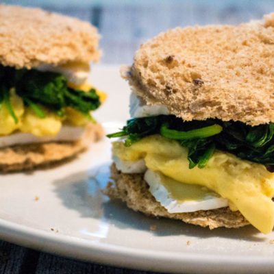 Brie en Ei Sandwich met Spinazie - kidshoekje.nl