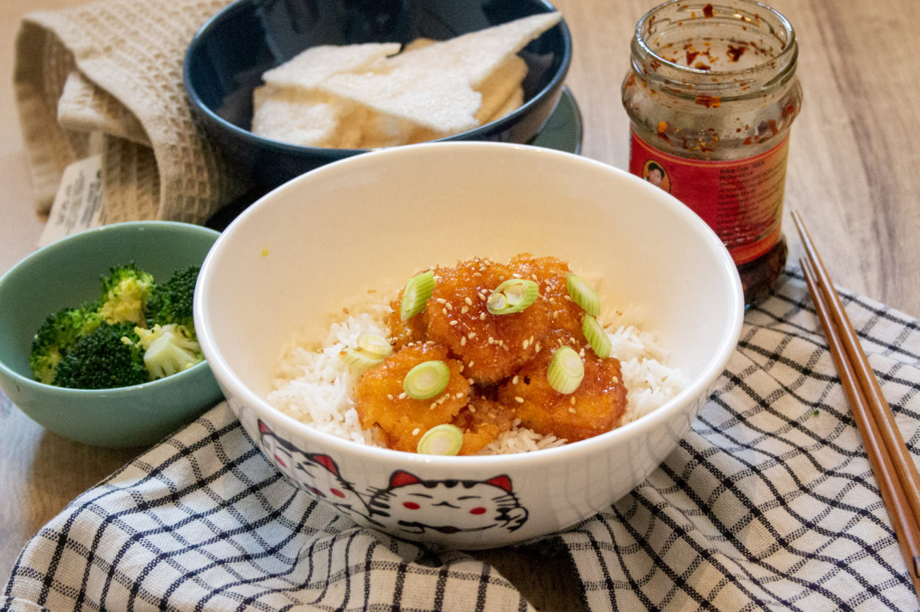 (Vegetarische) Krokante Kip in zoetzure saus