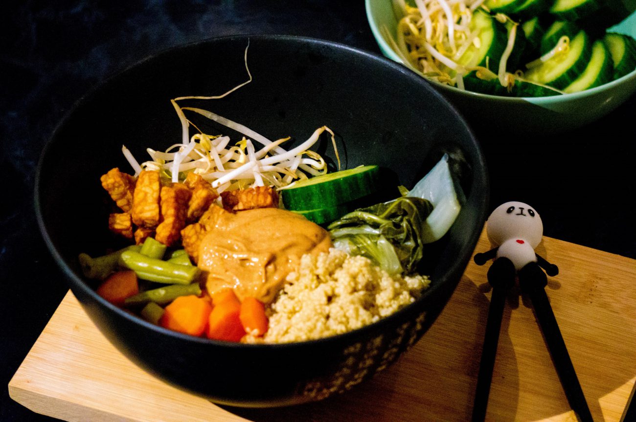 Gadogado met Tempeh en Quinoa