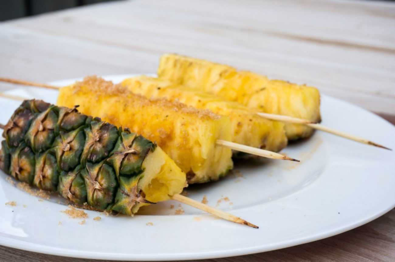 Gekarameliseerde Ananas van de BBQ
