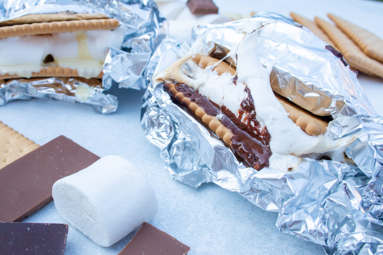 S’Mores pakketjes van de BBQ