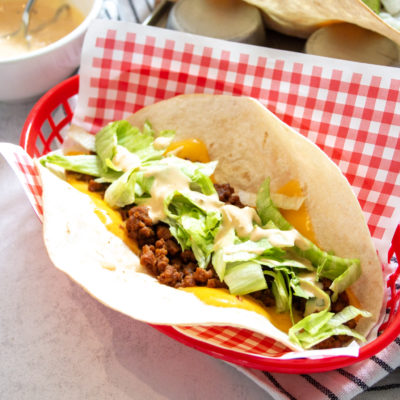 Cheeseburger Taco- Kidshoekje.nl