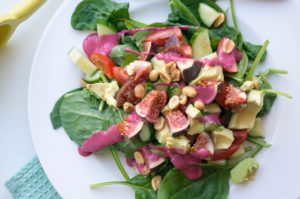 Vijgen Salade met Frambozen Dressing - Kidshoekje.nl