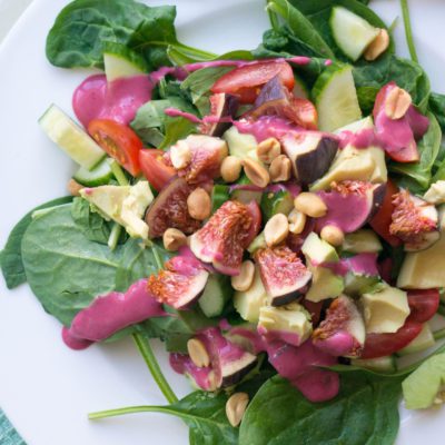 Vijgen Salade met Frambozen Dressing - Kidshoekje.nl